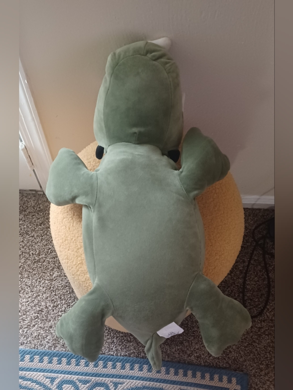 Pillowfort Green Plush Dinosaur Weighted Animal - Picture 5 of 7